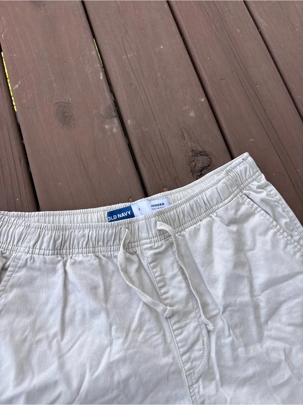 Old Navy Mens Small Khaki Jogger Shorts